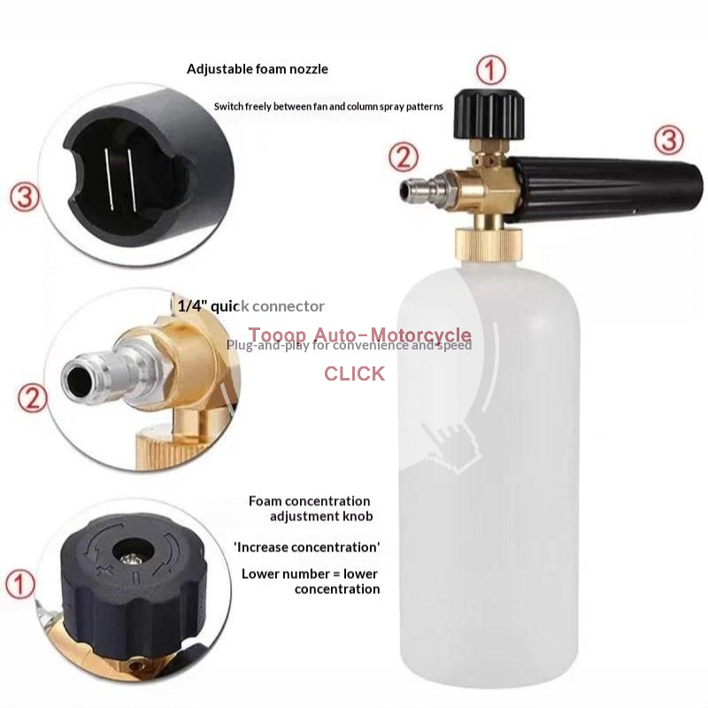 Foam Cannon Pressure Washer Wide Mouth - Pistolet do spieniania wody z myjki