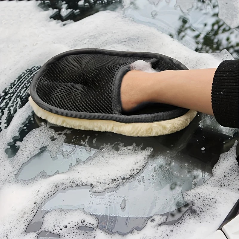 Car Detailing Wash Mitt Microfiber Wool - Rękawica z mikrofibry do mycia samochodu,