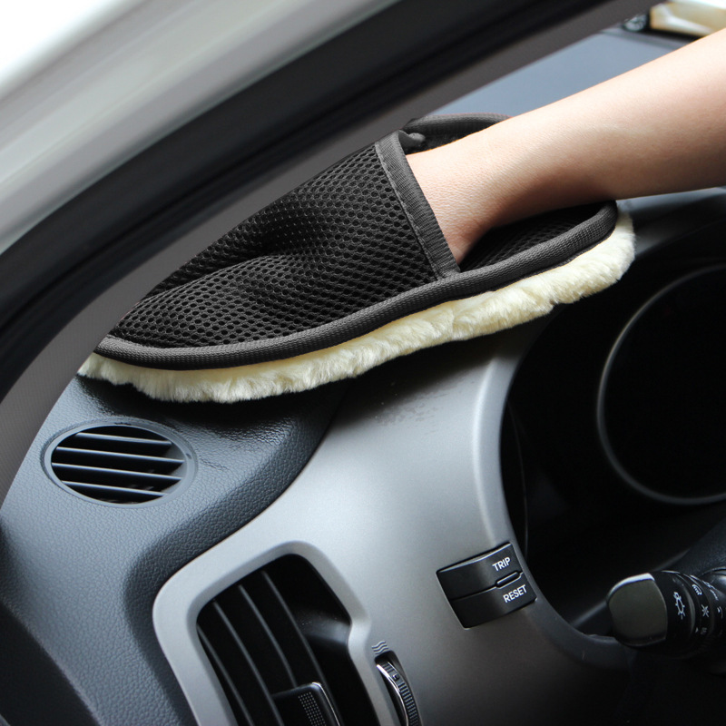 Rękawica do mycia samochodu z  – Car Detailing Wash Mitt Microfiber Wool recenzja i cena