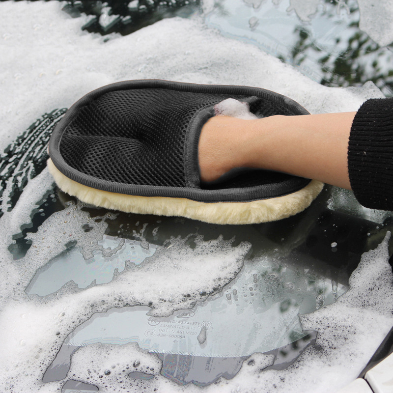 Rękawica do mycia samochodu z  – Car Detailing Wash Mitt Microfiber Wool recenzja i cena