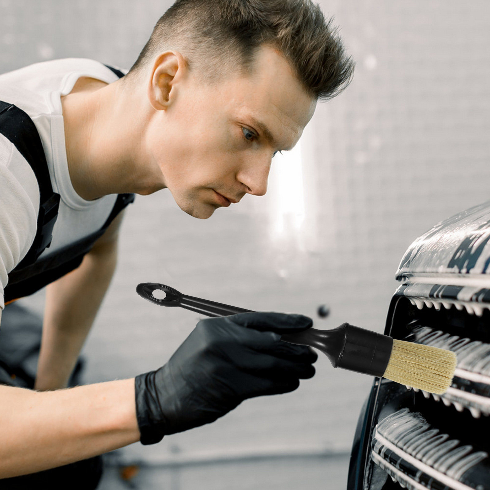 1 zestaw szczotek do czyszczen – Car Detailing Brush Set Boar Hair Interior recenzja i cena