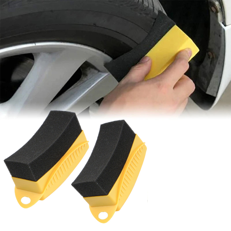 Zakrzywiona gąbka do aplikacji – Tire Shine Applicator Curved Sponge Brush recenzja i cena