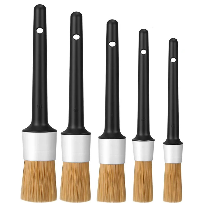 5 super miękkich szczotek do c – Car Detailing Brush Set Boar Hair Interior recenzja i cena