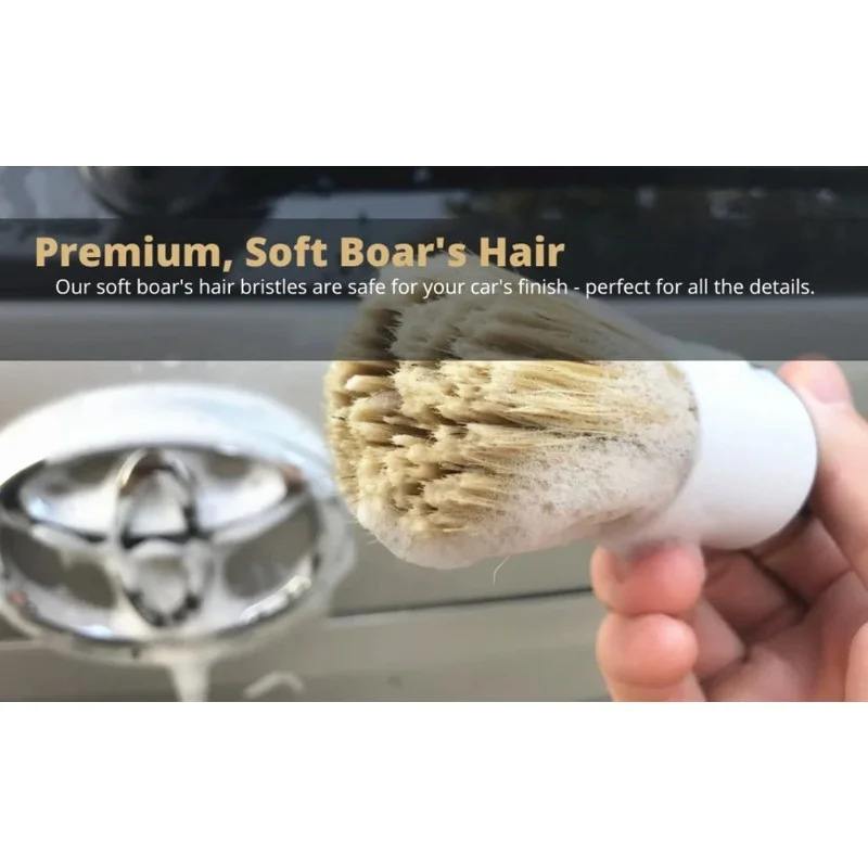 5 super miękkich szczotek do c – Car Detailing Brush Set Boar Hair Interior recenzja i cena
