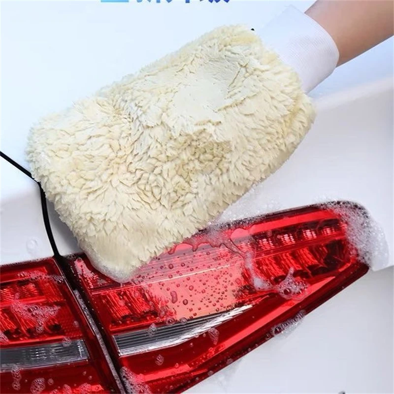 1-10szt Rękawice z mikrofibry  – Car Detailing Wash Mitt Microfiber Wool recenzja i cena