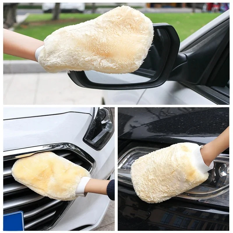 1-10szt Rękawice z mikrofibry  – Car Detailing Wash Mitt Microfiber Wool recenzja i cena