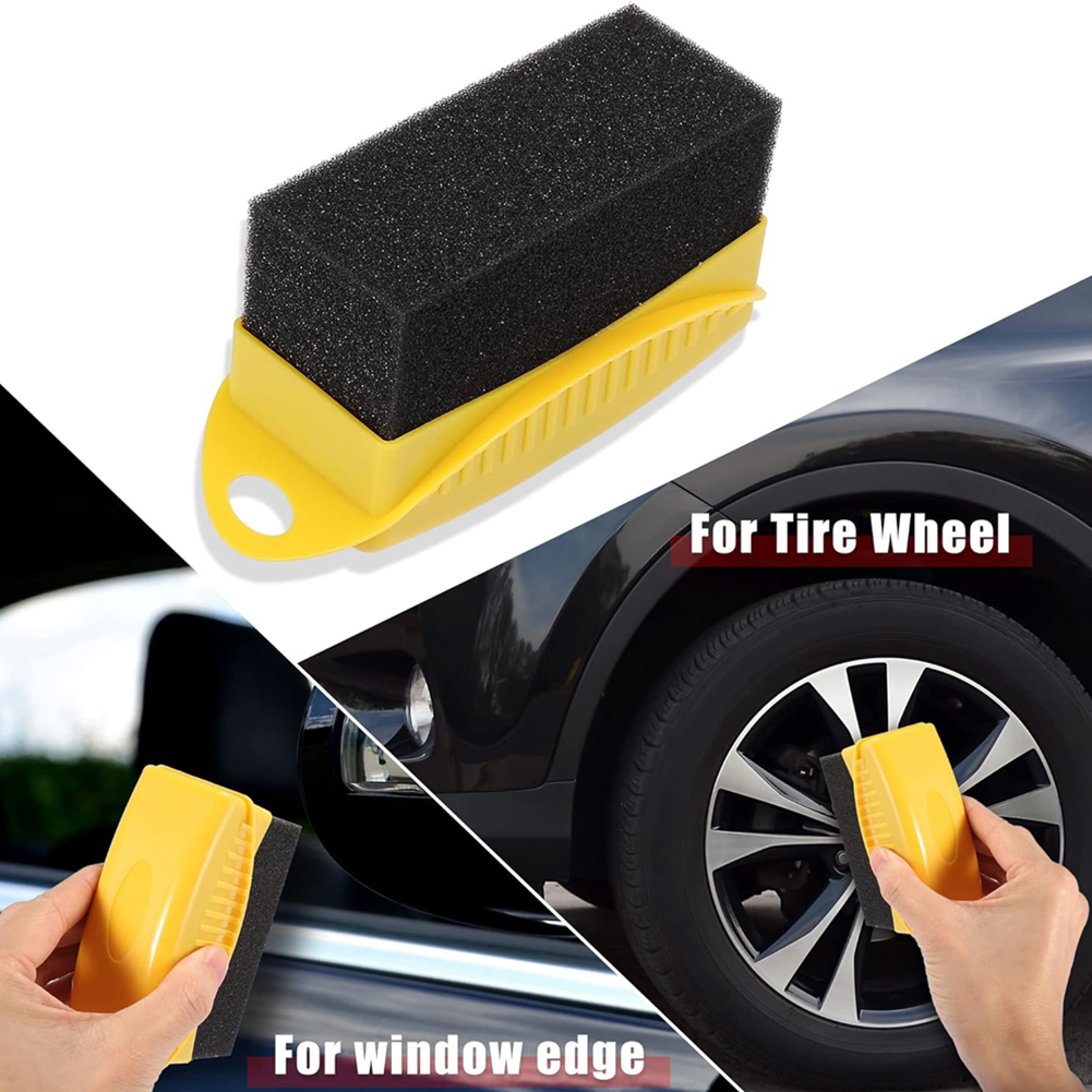 Zakrzywiony aplikator do wosku – Tire Shine Applicator Curved Sponge Brush recenzja i cena