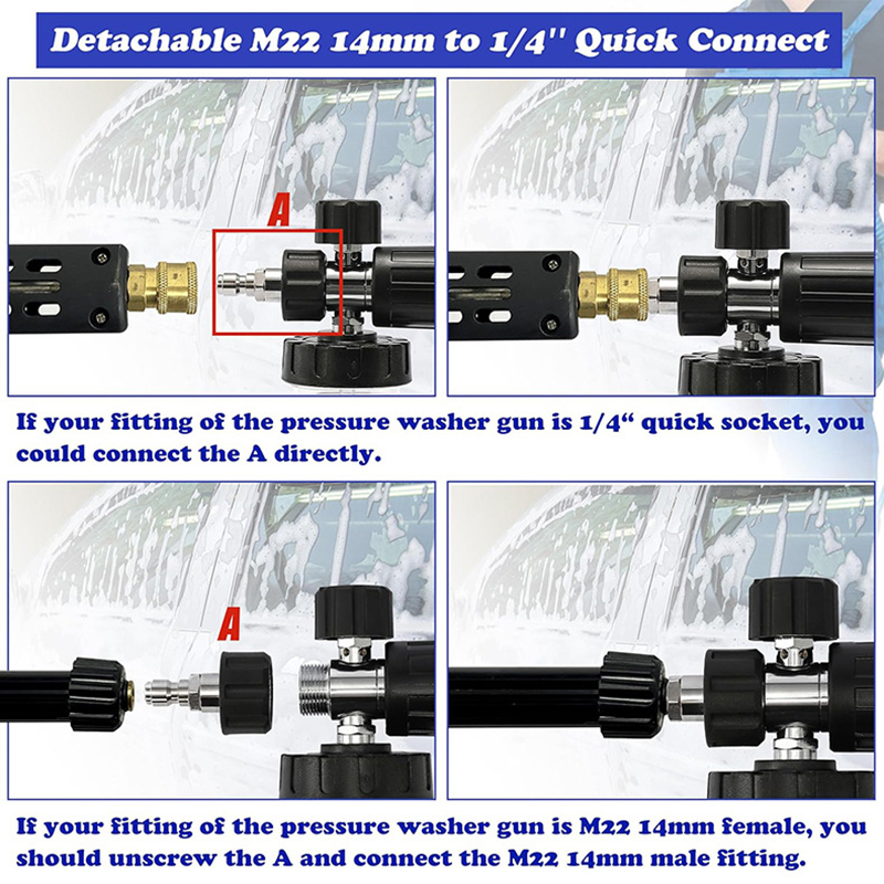Pistolet do mycia ciśnienioweg – Foam Cannon Pressure Washer Wide Mouth recenzja i cena