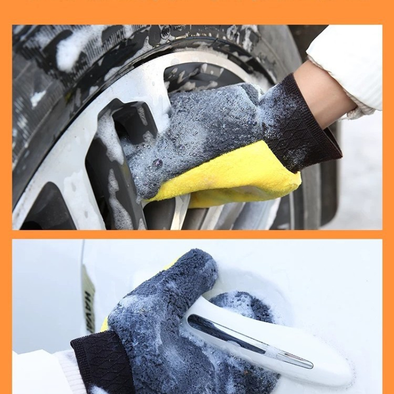 Rękawice do polerowania i myci – Car Detailing Wash Mitt Microfiber Wool recenzja i cena