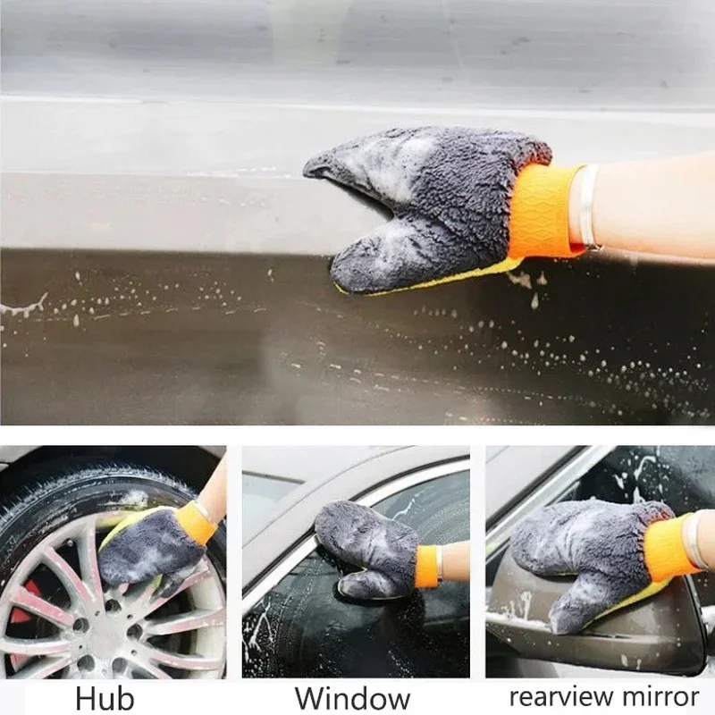 Rękawice do polerowania i myci – Car Detailing Wash Mitt Microfiber Wool recenzja i cena