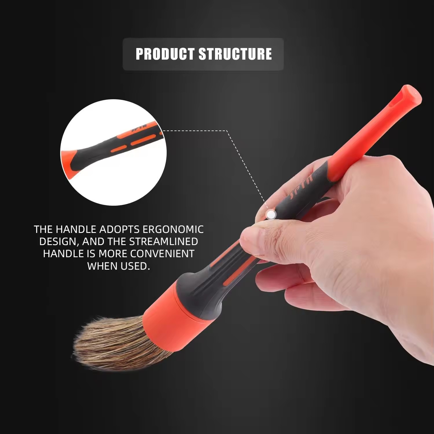 SPTA 5 szt. Zestaw szczotek do – Car Detailing Brush Set Boar Hair Interior recenzja i cena