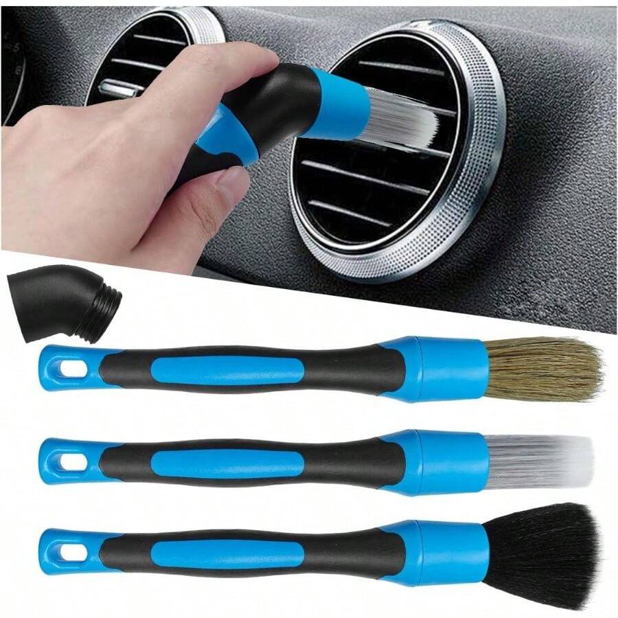 Zestaw 3 szczotek do detailing – Car Detailing Brush Set Boar Hair Interior recenzja i cena