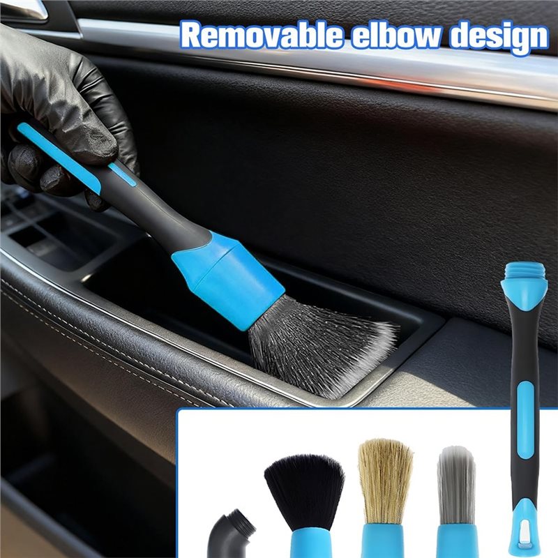 Zestaw szczotek do detailingu  – Car Detailing Brush Set Boar Hair Interior recenzja i cena